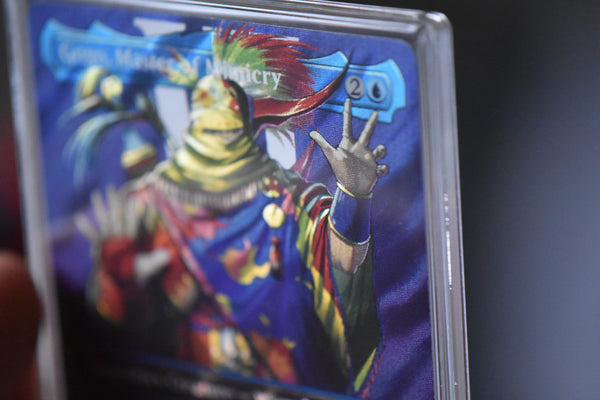 Gogo Surge Foil PCG 9.5 Gem Mint in a Slim Player Slab - closeup angle