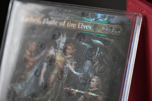 Lathril Mana Foil PCG 10 Gem Mint in a Slim Player Slab - closeup texture view