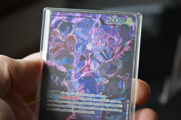 Monkey.D.Luffy 2nd Anniversary Promo PCG 10 Pristine in Slim Player Slab - closeup front