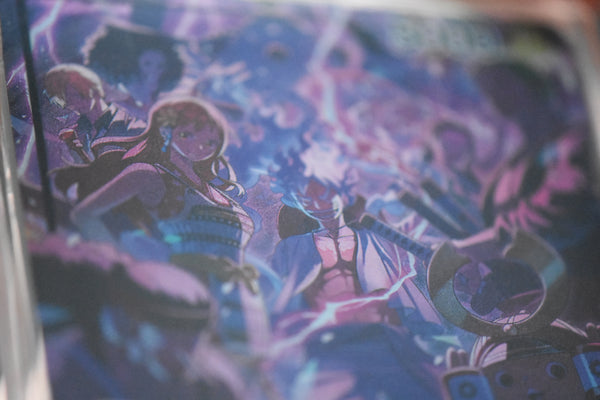 Monkey.D.Luffy 2nd Anniversary Promo PCG 10 Pristine in Slim Player Slab - closeup angle