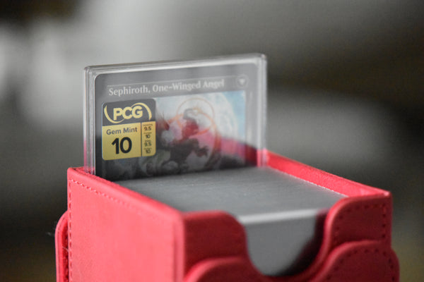 Sephiroth Fabled SOLDIER PCG 10 Gem Mint in a Slim Player Slab - deckbox view
