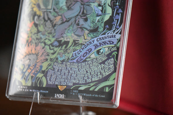 Tom Bombadil Borderless PCG 9 Mint in a Slim Player Slab - closeup 3