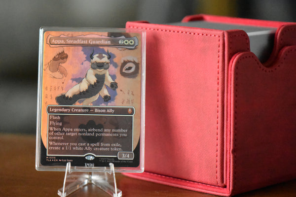 Appa, Steadfast Guardian PCG 10 Pristine in a Slim Player Slab and red deck box - front view