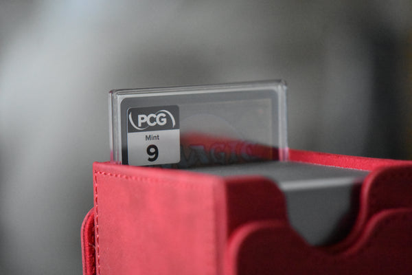 Cloud Ex Borderless PCG 9 Mint in a Slim Player Slab in a red deckbox - back view