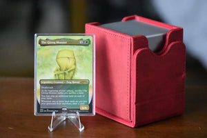 Gitrog Monster SLD PCG 9 Mint in a Slim Player Slab next to a deckbox - front view