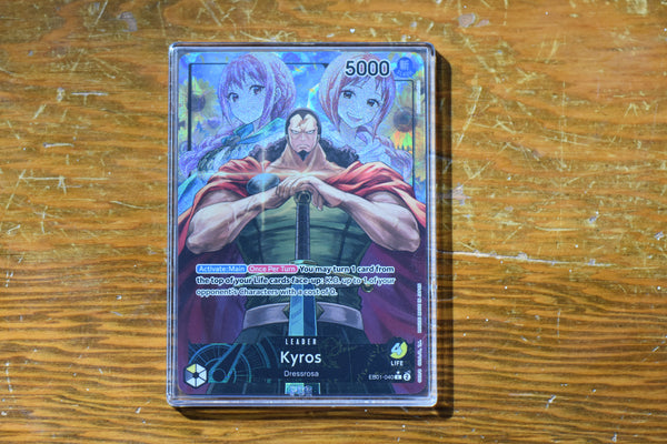 Kyros Alt Art Leader in a PCG 10 Slim Player Slab in full sun on wooden table.