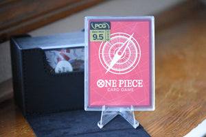 Perona (021) (Alternate Art) One Piece Leader in a PCG 9.5 Slim Player Slab - back of card