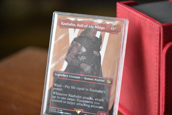Raubahn Surge Foil PCG 9.5 Gem Mint in a Slim Player Slab - closeup angle