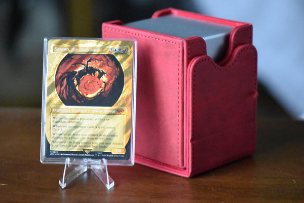 Sauron Surge Foil PCG 9.5 Gem Mint in a Slim Player Slab - front view