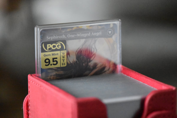 Sephiroth Borderless PCG 9.5 Gem Mint in a Slim Player Slab - deckbox view