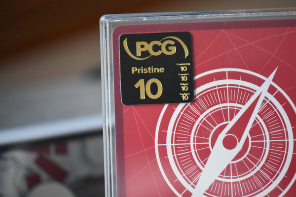 Smoker Alt Art Leader PCG 10 Flawless in a Slim Player Slab - grade closeup