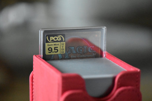 Tidus Extended Art PCG 9.5 Gem Mint in a Slim Player Slab - back view