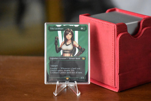 Tifa Lockhart Surge Foil PCG 9.5 Gem Mint in a Slim Player Slab - front view