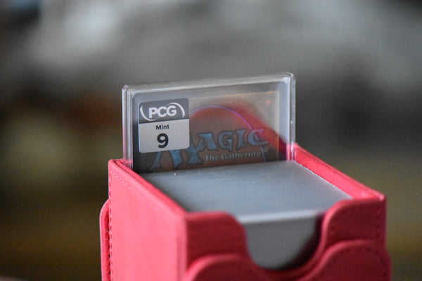 Torbran SLD 463 PCG 9 Mint in a Slim Player Slab inside a deckbox - back view