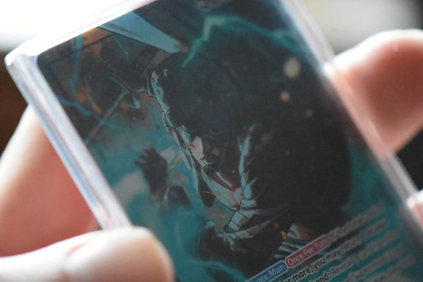 Trafalgar Law 022 Alt Art PCG 9.5 Gem Mint in a Slim Player Slab - closeup angle