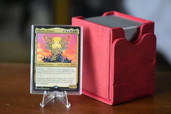 The Ur Dragon Rainbow Foil PCG 9 Mint in a Slim Player Slab - front view