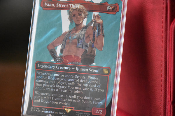 Vaan Street Thief Surge Foil PCG 9.5 Gem Mint in a Slim Player Slab - closeup