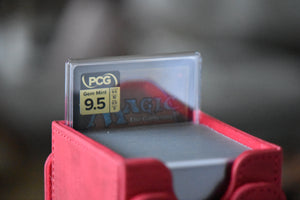 Yuna Grand Summoner PCG 9.5 Gem Mint in a Slim Player Slab - back view